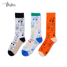 millie's/妙丽2021秋季商场同款时尚休闲中筒女袜子FH012CX1图片