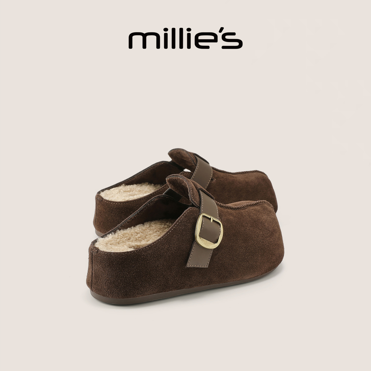 妙丽官方旗舰加绒包头拖