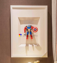 积木漫威美国队长装 饰墙壁卡通实物画样板间男孩儿童房挂画立体画