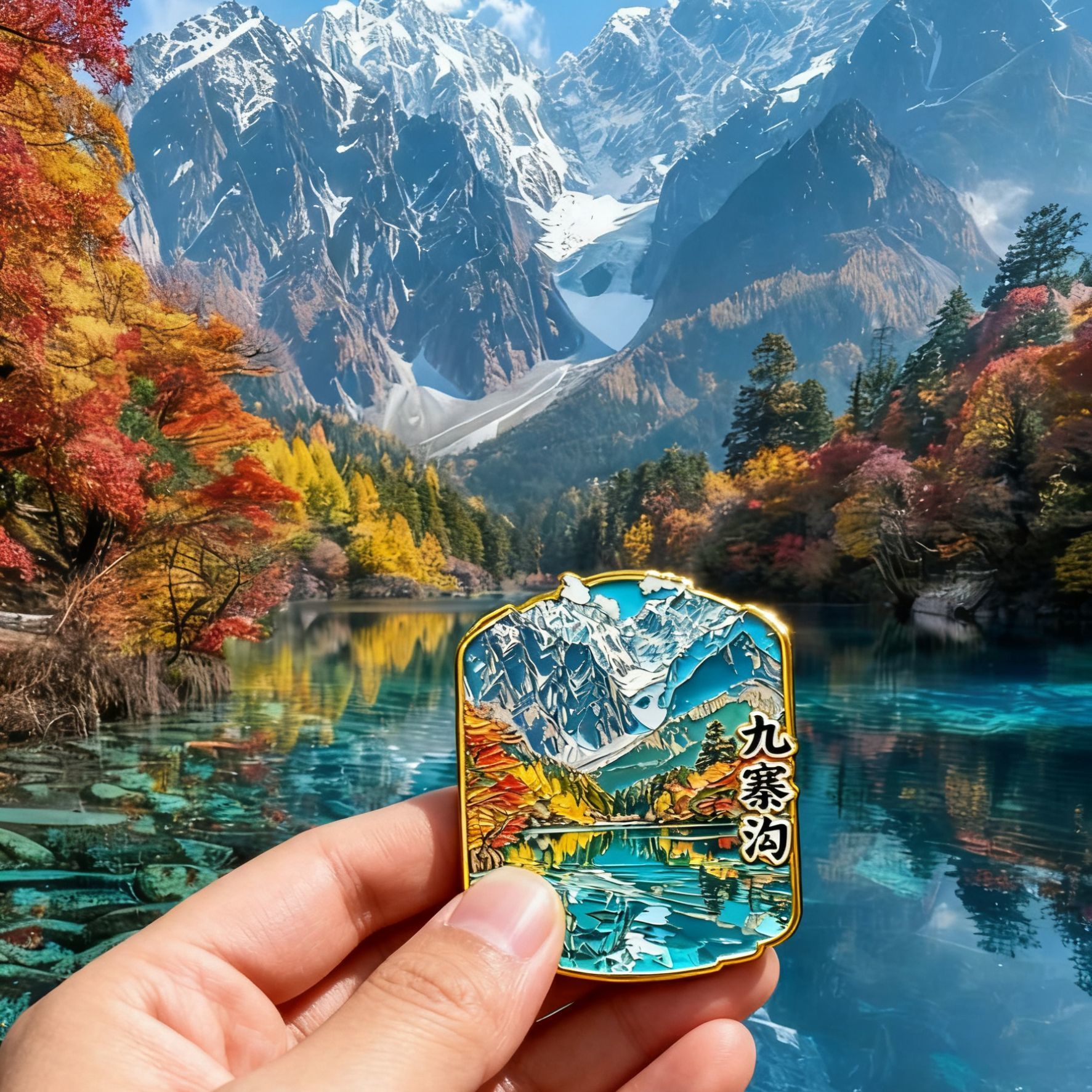 四川冰箱贴四川文创金属磁性贴