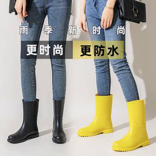 2026新款德国进口品质雨鞋女款时尚雨靴中筒水鞋防滑胶鞋成人水靴