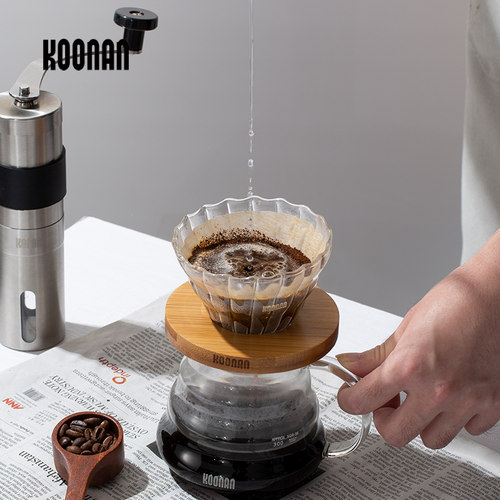 入门手冲咖啡壶套装家用咖啡滤杯玻璃过滤器具户外手磨咖啡机全套