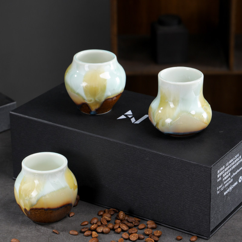 koonan风味品鉴杯流釉结晶双工艺陶瓷咖啡品鉴杯闻香杯礼盒包装,餐饮具,咖啡杯,淘宝优惠券,粉丝福利购,淘宝优惠卷