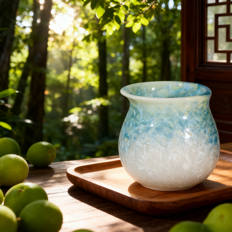 koonan结晶釉工艺双味品鉴杯陶瓷咖啡杯子高档精致风味品鉴感官杯