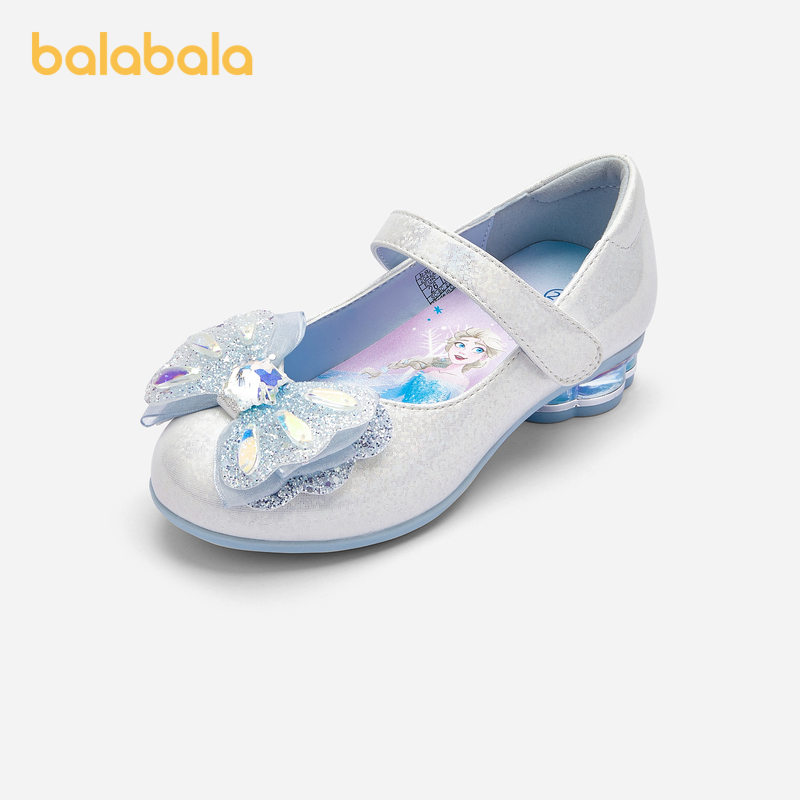 【冰雪奇缘IP商场同款】巴拉巴拉儿童鞋子夏季2024新款爱莎公主鞋