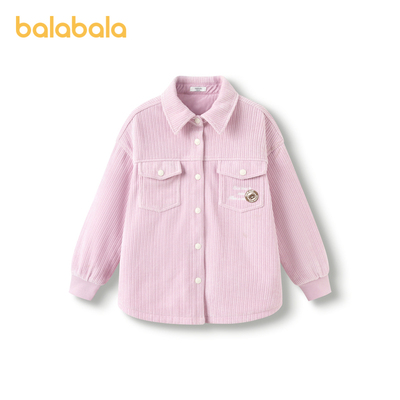 巴拉巴拉棉服女童翻领保暖外套