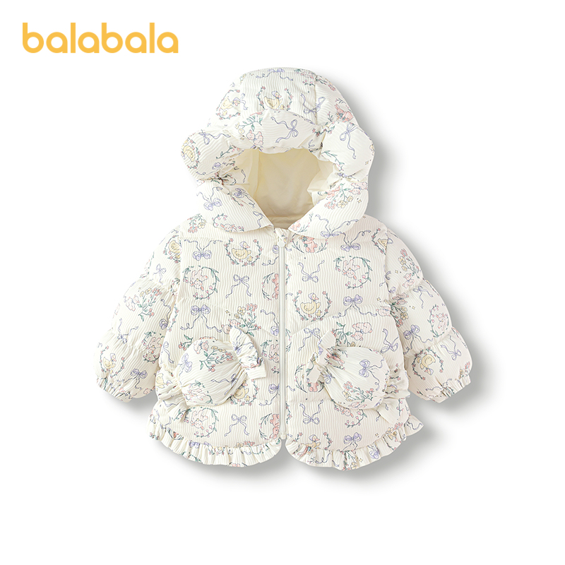 巴拉巴拉balaOne羽绒服厚外套冬