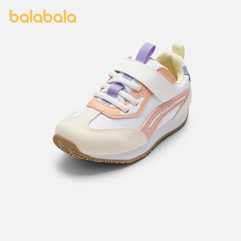巴拉巴拉慢跑鞋男童女童撞色复