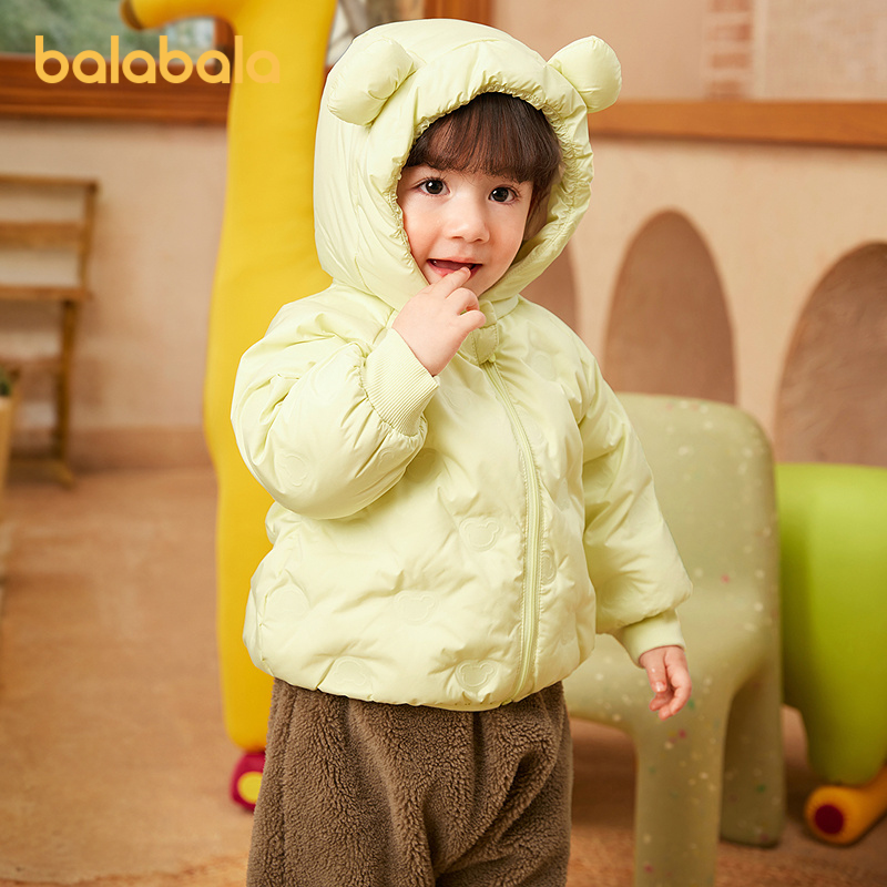 巴拉巴拉羽绒服男童女童连帽外套