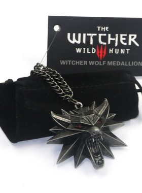 The witcher 3 巫师3 狼头项链 吊坠胸章猎魔人狂猎 昆特牌3 周边