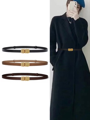 女连衣裙复古腰封小皮带细腰带