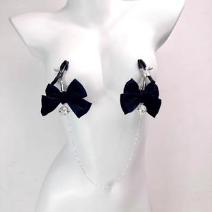 笼中鸟*长链流光蝴蝶结草莓夹饰品铃铛尾巴插件cosplay情侣道具