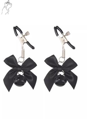 铃铛夹子粉色黑色夹叮当夹子金属