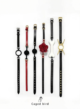 笼中鸟*高端硅胶口球皮革堵嘴球合集