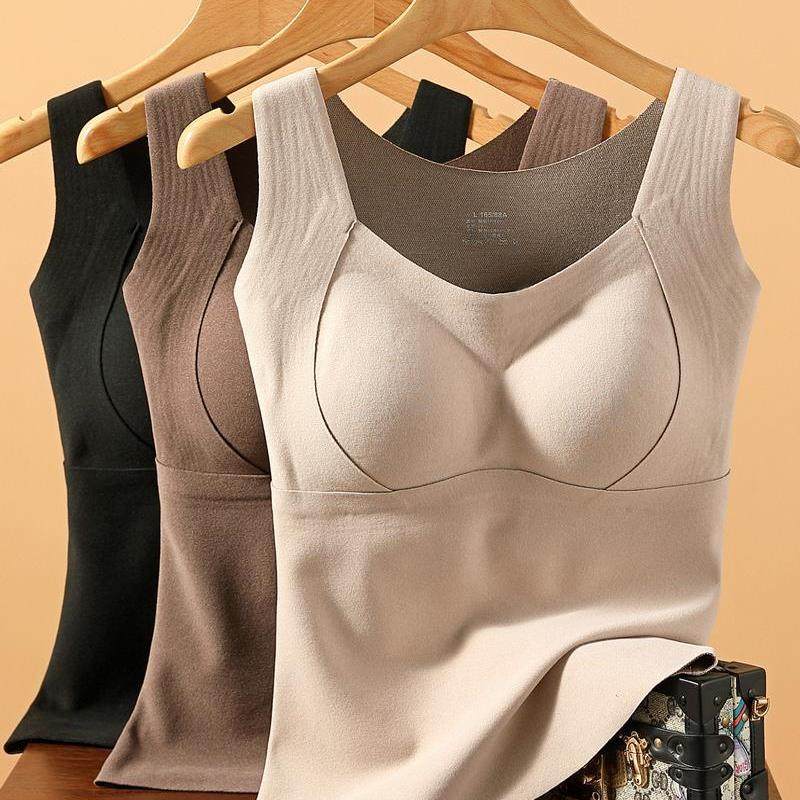 2025冬季保暖背心女内衣带胸垫加绒加厚石墨烯吊带内搭打底上衣,女装/女士精品,背心吊带,淘宝优惠券,粉丝福利购,淘宝优惠卷