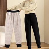 显瘦保暖裤 防风防寒加厚修身 女外穿东北哈尔滨雪乡旅游冬季 羽绒裤