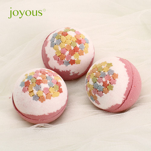 joyous花海之心香味bath bomb沐浴泡澡球气泡弹赠送浴缸袋