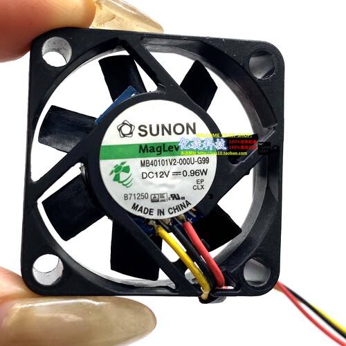 MB40101V2-000U-G99 A99 散热风扇DC12V 0.96W 小型4CM静音风机