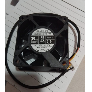 全新HXRR AF08 12V 0.60A 25MM3线机箱散热风扇 EFS 06E12D