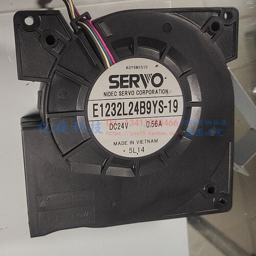 SERVO伺服 E1232L24B9YS-19 鼓风机24V 0.56A 柯美6136复印机风扇