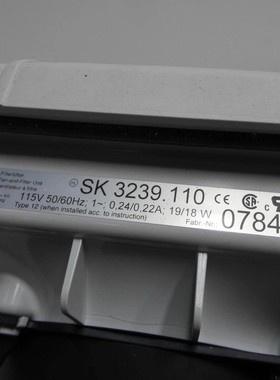 全新威图SK3239.110 Rittal1954 115V/0.22A/19W德国进口过滤风扇
