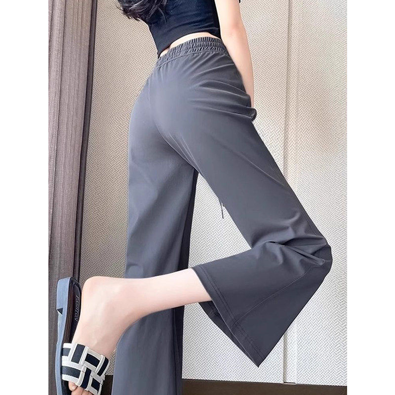 大码微胖mm冰丝微喇裤子女夏季薄款宽松显瘦休闲九分裤直筒阔腿裤,女装/女士精品,休闲裤,淘宝优惠券,粉丝福利购,淘宝优惠卷