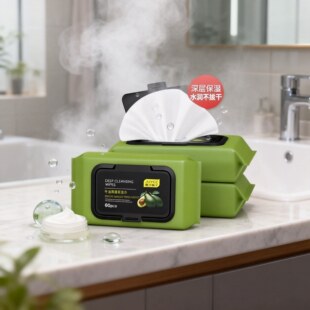 88vip2元好物牛油果湿巾大包文化深层不刺激免洗厚实水润不掉毛絮