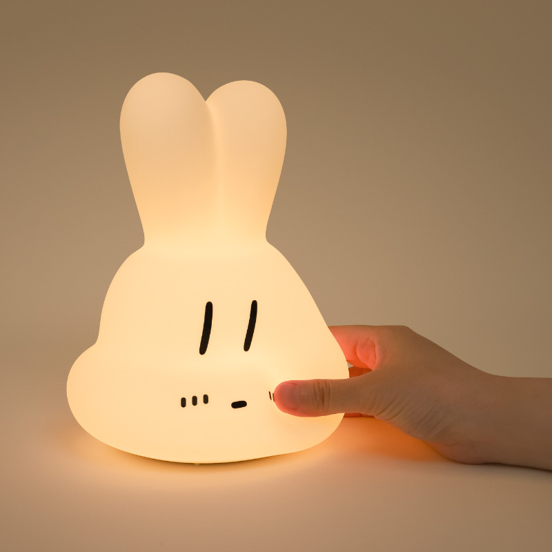 MUID氛围灯可爱兔子灯卧室桌面床头睡眠夜灯led柔光充电女生礼物