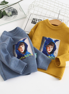 非常小鱼29209新款男女中小童休闲舒服柔软舒服保暖毛衣