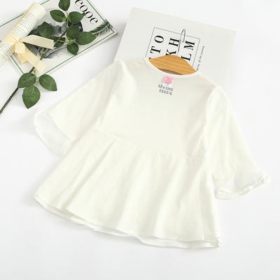 女童纯棉柔软薄款上衣