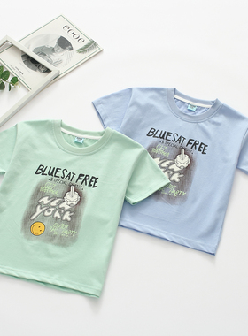 非常小鱼65217非常小鱼儿童短袖T恤宝宝夏季纯棉百搭半袖110-150