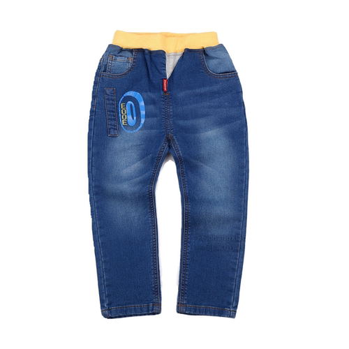 非常小鱼柔软微弹牛仔裤子