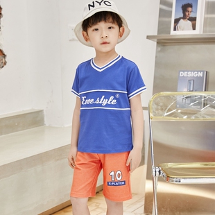 非常小鱼61291清仓男童夏季针织纯棉透气凉快T恤短袖上衣100-140