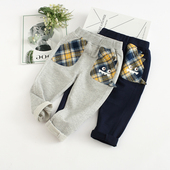 纯棉针织运动休闲裤 130满百68 非常小鱼37108男童春秋季 包邮