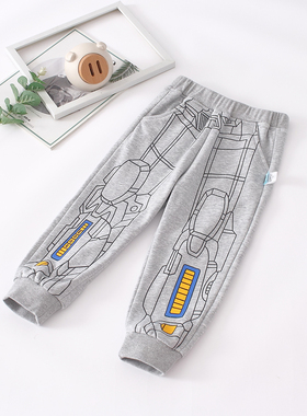 非常小鱼83601新款秋季男童装针织中小童休闲收口儿童长裤100-140