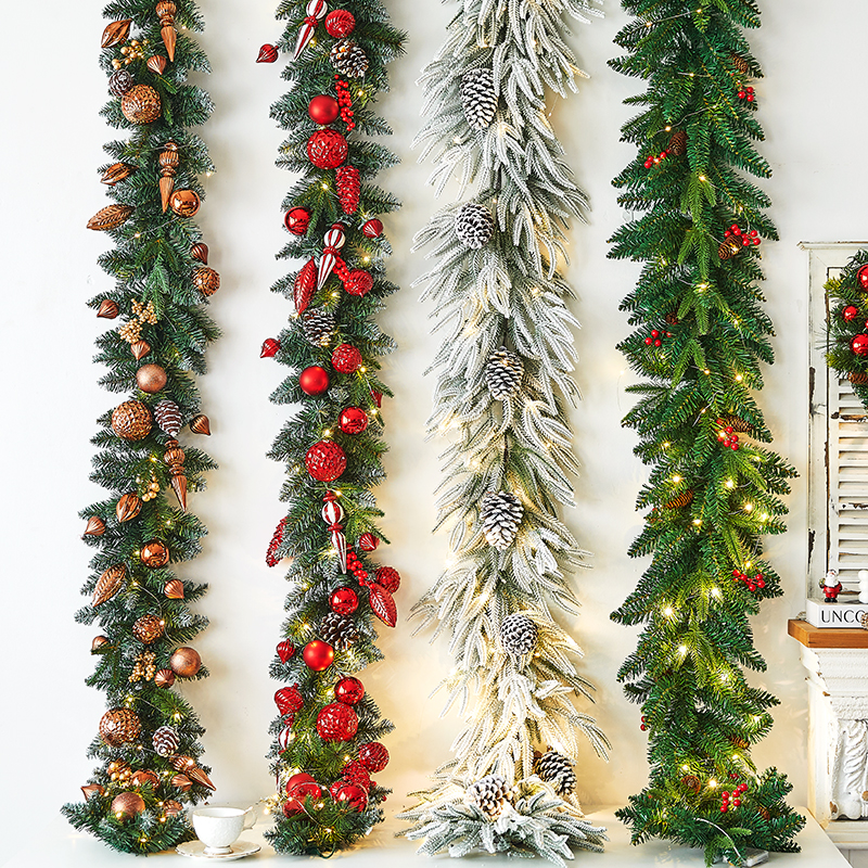 圣诞节装饰豪华加密仿真藤条挂件