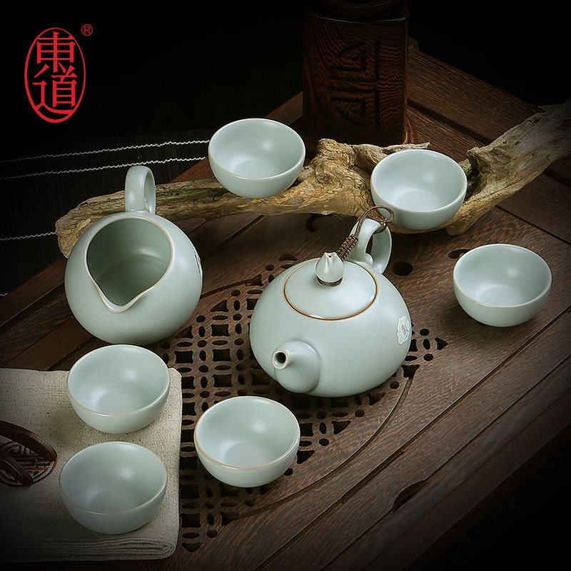 汝窑高档礼盒装功夫茶具