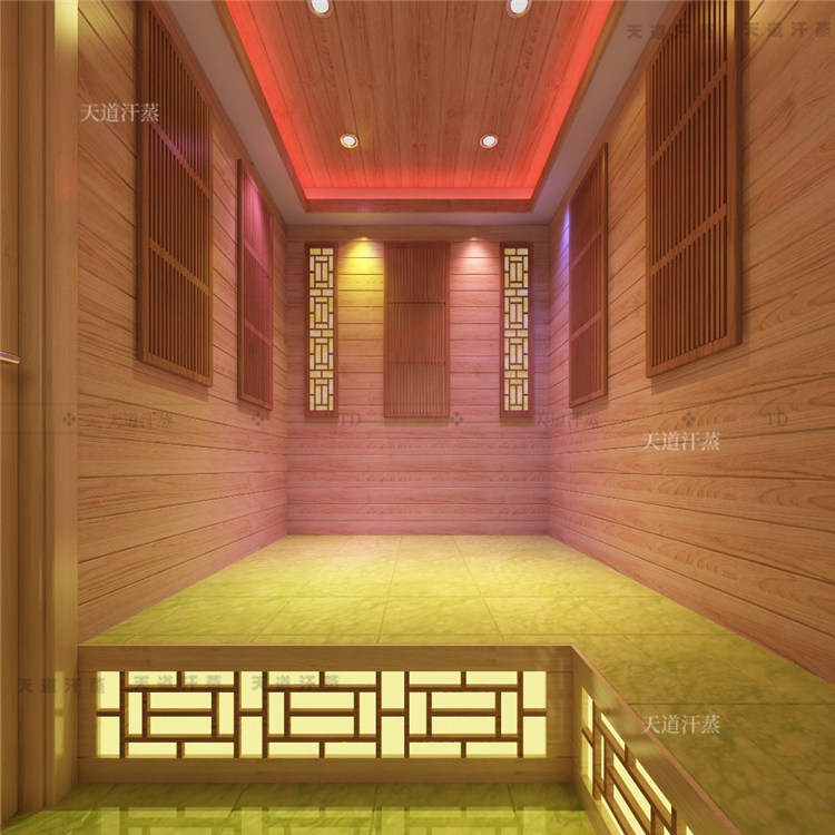 江门家用电气石韩式汗蒸房迷你桑拿房淋浴能量光波房干蒸房定制厂