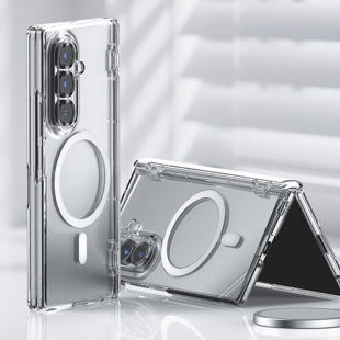 韩国kmax三星z fold7磁吸透明手机壳全包铰链高防护w26保护套全包