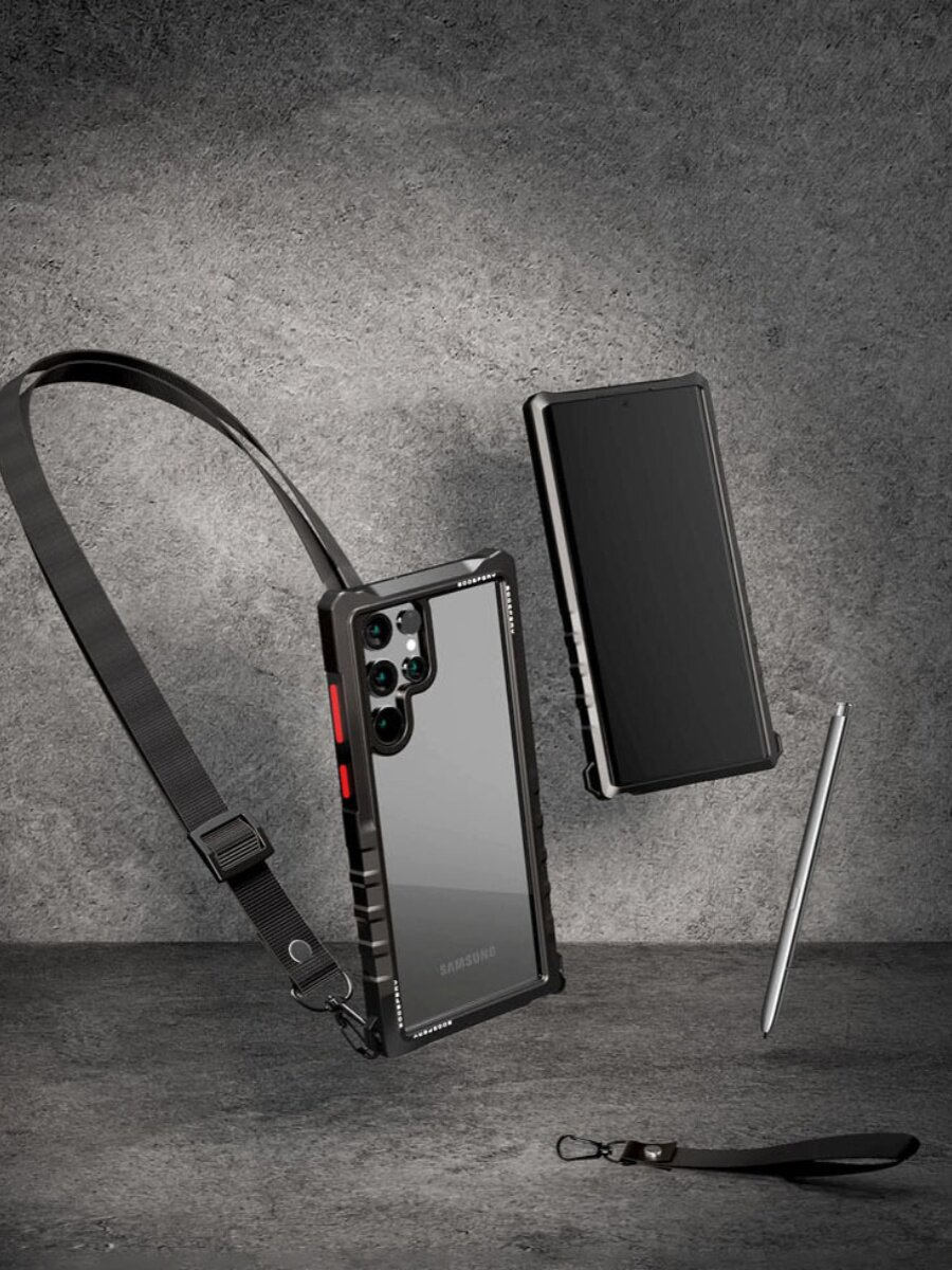 韩国三星S24ultra手机壳硅胶带挂绳可挂脖防摔S23ULTRA手机保护套
