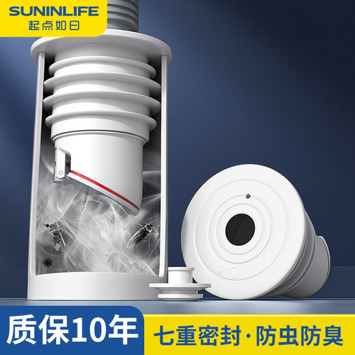 下水管道防臭密封圈硅胶塞厨房洗手盆洗衣机排水管堵口防返臭
