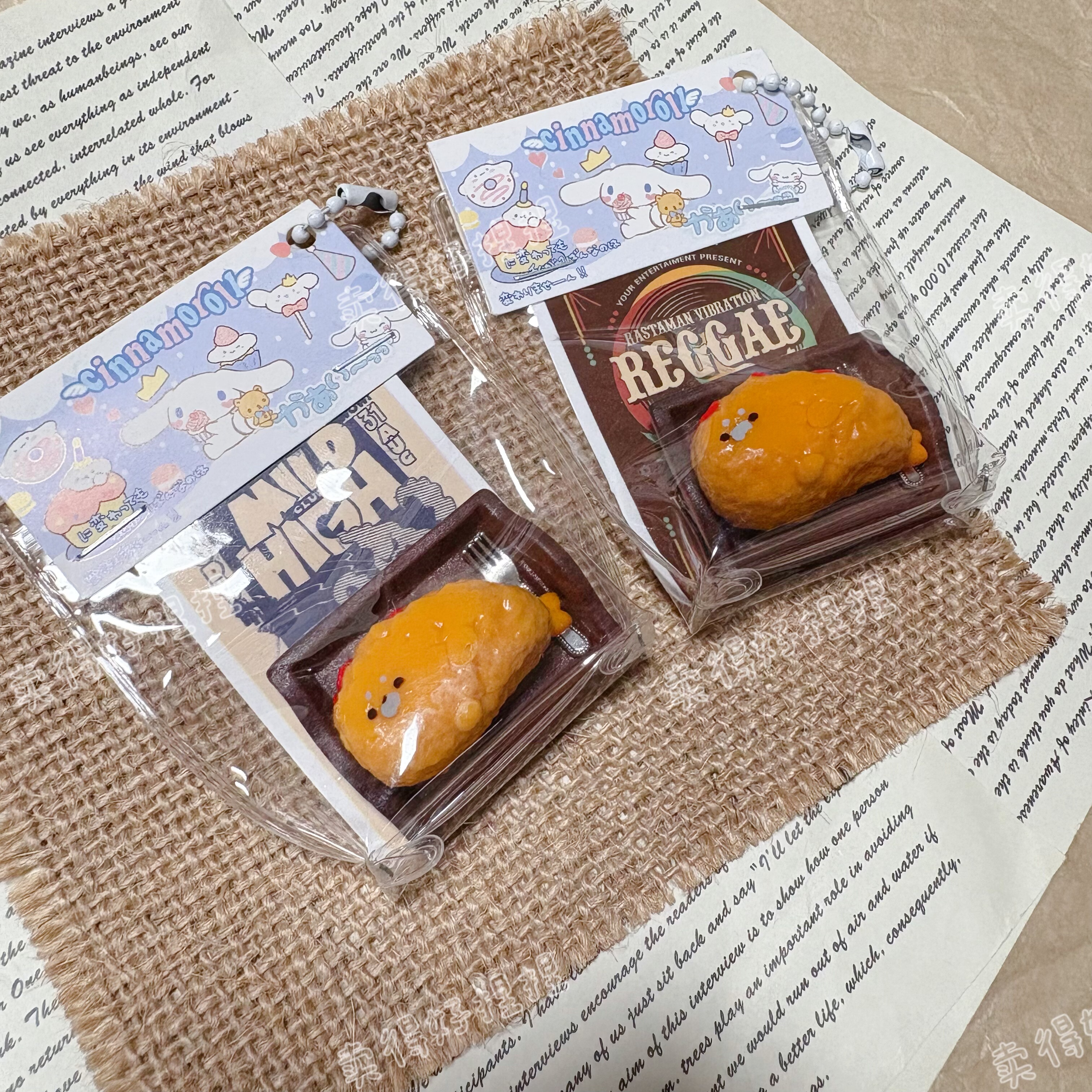 迷你炸虾海豹捏捏解压挂件食品级硅胶泥感超软慢回弹送礼减压玩具