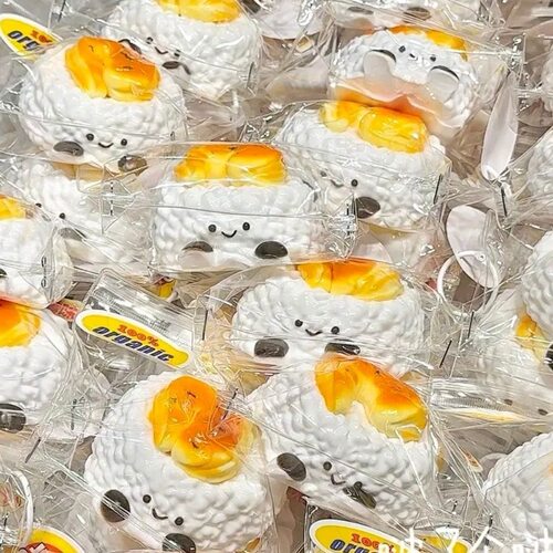 小红书同款jc虾仁饭团捏捏捏超软慢回弹水泥感食品级硅胶减压玩具
