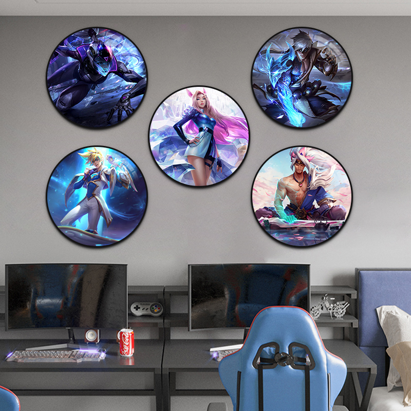 英雄联盟LOL电竞房间定制装饰画