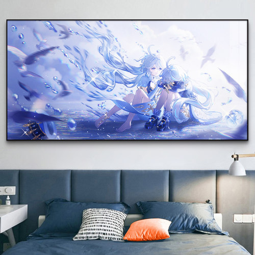 原神周边阿蕾奇诺芙宁娜海报挂画