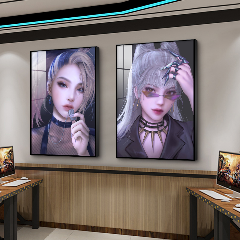 电竞房间装饰画英雄联盟挂画
