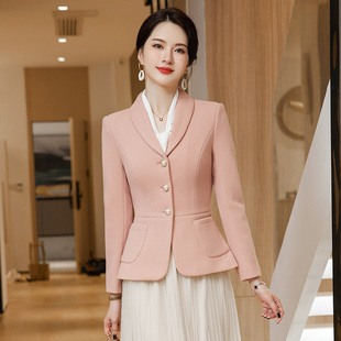 毛呢小香风外套女秋冬2025新款高级感小个子法式名媛气质短款上衣