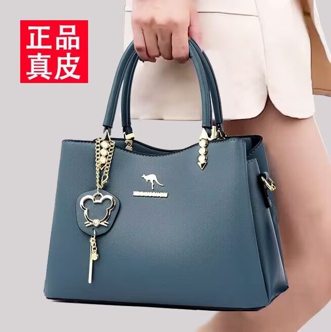 妈妈包包女包2025新款轻奢大气高级感真皮手提包大容量单肩斜挎包