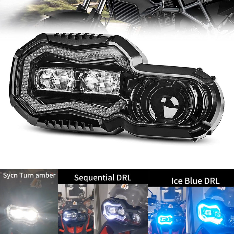 升级款LED大灯更亮适用于BMW F800GS F800GS Adv F700GS F650GS