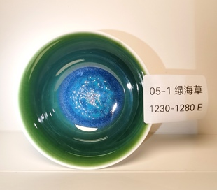 满意陶 艺术釉景德镇陶艺釉料陶吧教学专用电窑釉 绿海草 5斤桶装